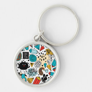 Crazy head key ring