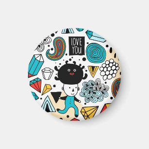 Crazy head magnet