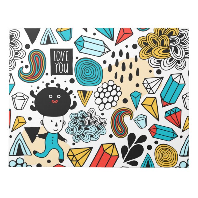 Crazy head notepad (Front)