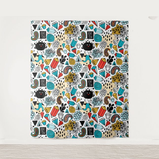 Crazy head tapestry (Front)