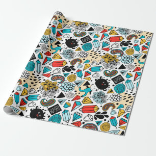 Crazy head wrapping paper