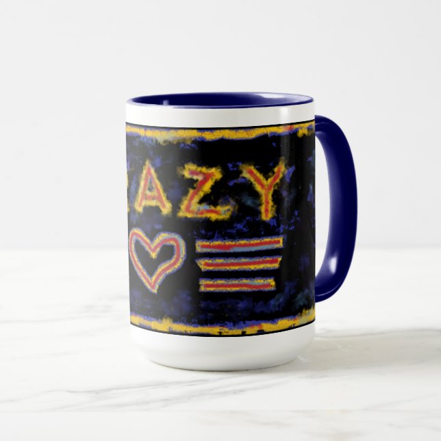 Crazy Heart Mug (Front Right)