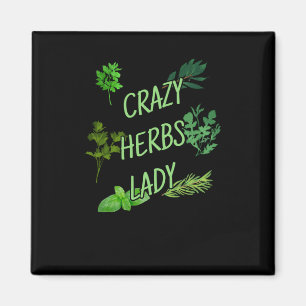Crazy Herbs Lady Magnet
