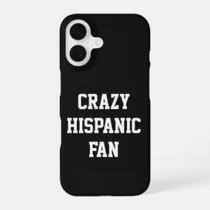 Crazy Hispanic Fan, Funny Basketball Mexican Proud iPhone 16 Case