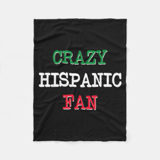 Crazy Hispanic Fans Basball Fleece Blanket
