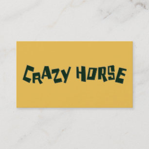 crazy horse business card