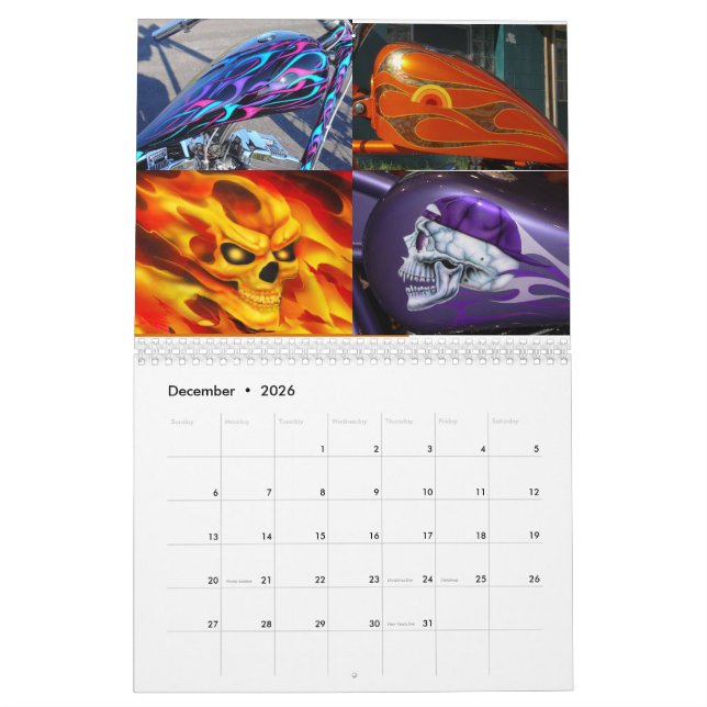 Crazy Horse Custom Paint 2021 Calendar (Dec 2026)