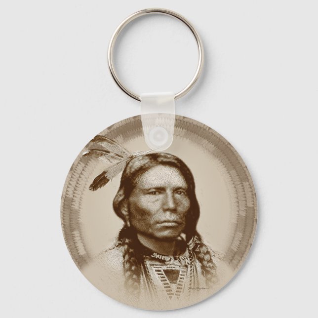 Crazy Horse Key Ring (Front)