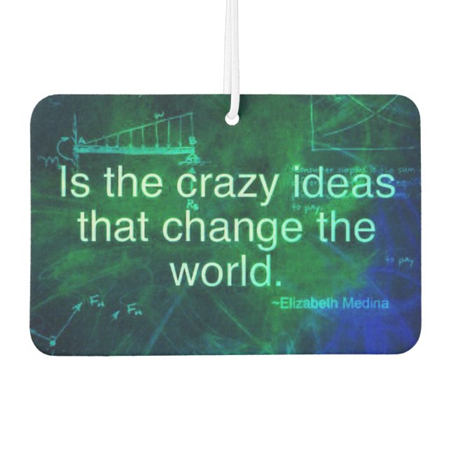 Crazy Ideas (Scent & Shape Options) - Car Air Freshener (Front)