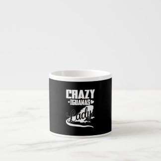 Crazy Iguana Lady Espresso Cup