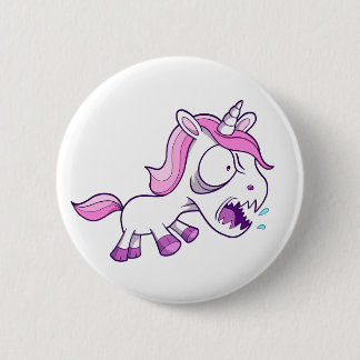 Crazy Insane Little Unicorn 6 Cm Round Badge