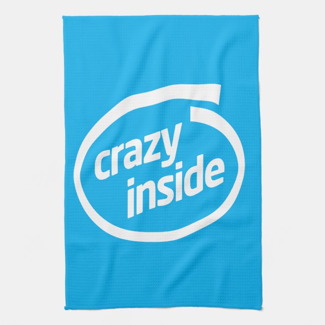 Crazy inside tea towel (Vertical)