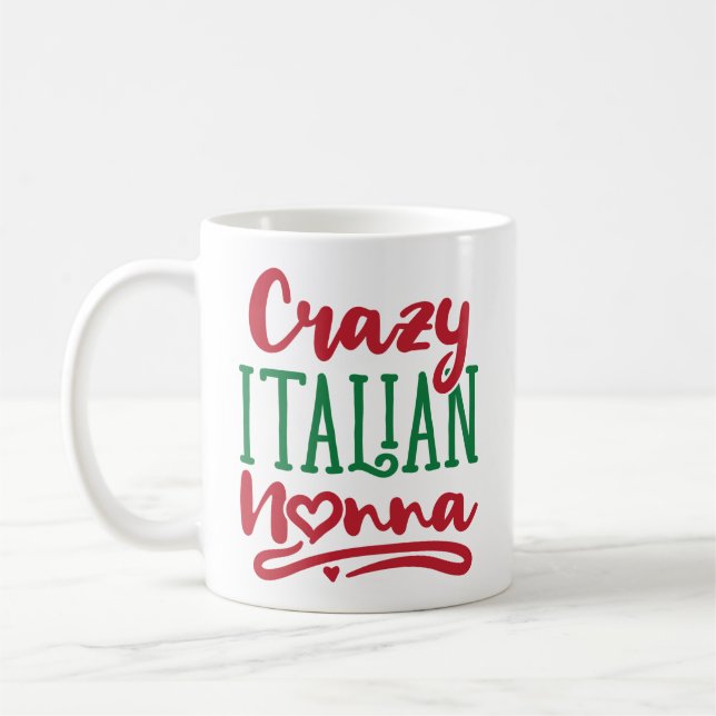 Crazy Italian Nonna Coffee Mug (Left)