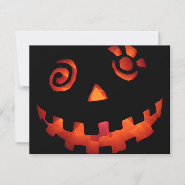 Crazy Jack O Lantern Pumpkin Face Orange (Front)