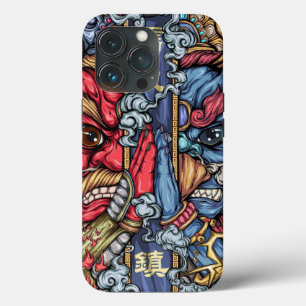 Crazy Japan Samurai Dragon Graffiti iPhone 13 Pro Case