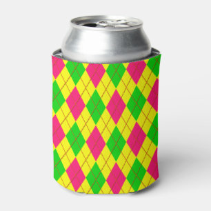 Crazy Kids Colors-Argyle 6-DRINK CAN COOLER