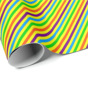 Crazy Kids Colours 01-Striped Gift Wrap
