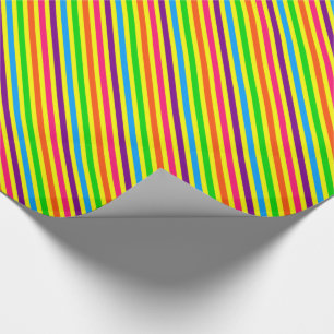 Crazy Kids Colours 02-Striped Gift Wrap