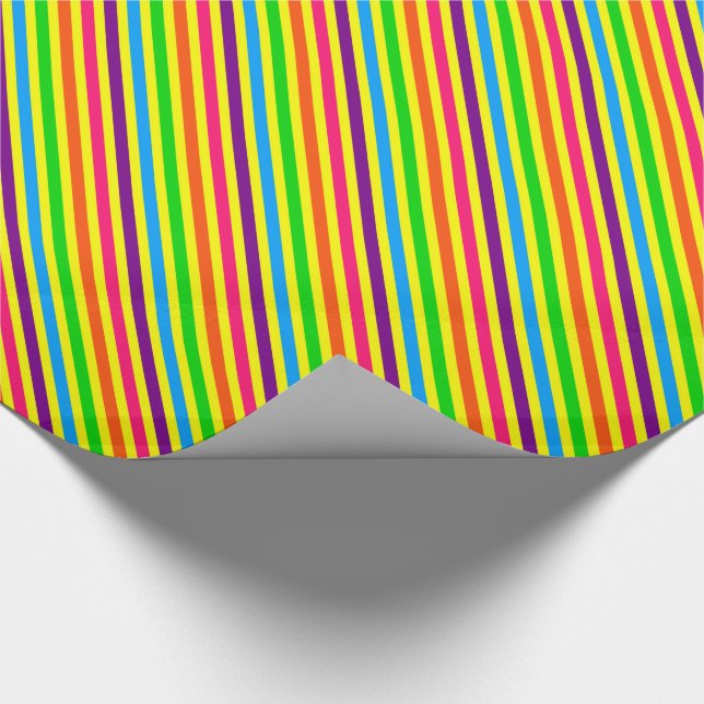 Crazy Kids Colours 02-Striped Gift Wrap (Corner)