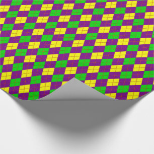 Crazy Kids Colours 05 Argyle Gift Wrapping Paper