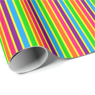 Crazy Kids Colours 09-Striped Gift Wrap