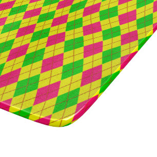 Crazy Kids Colours Argyle 6-6x7 CUTTING BOARD