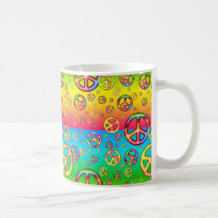 Crazy Kids Colours-PEACE OUT-Coffee Mug