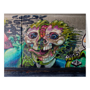 Crazy Kind Of Horror Skull Graffiti
