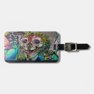 Crazy Kind Of Horror Skull Graffiti Luggage Tag