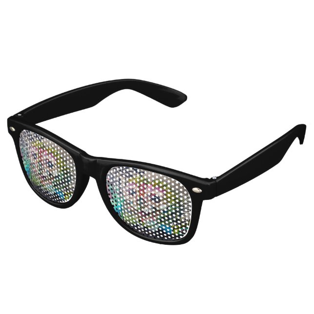 Crazy Kind Of Horror Skull Graffiti Retro Sunglasses (Angled)