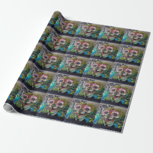 Crazy Kind Of Horror Skull Graffiti Wrapping Paper