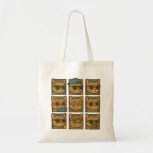 Crazy Kitty Club  Tote Bag