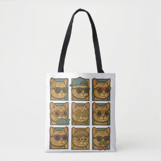 Crazy Kitty Club Tote Bag