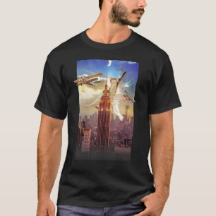 Crazy Kitty Kong, Funny and Cute Cat  by Zany Brai T-Shirt