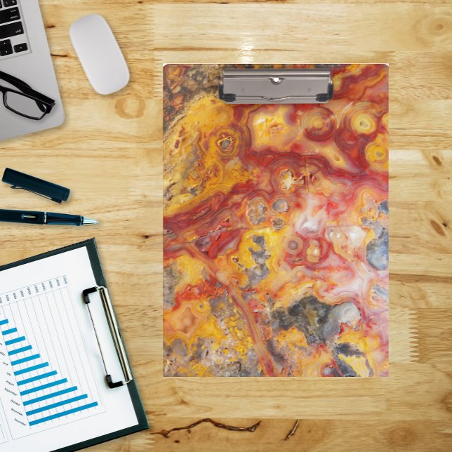 Crazy Lace Agate Pattern Clipboard (In Situ)