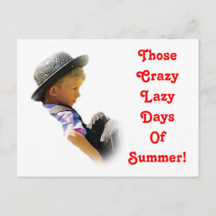 Crazy Lazy Days,Summer Postcard