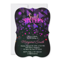 Crazy Let's party! Sweet 16 Invitation