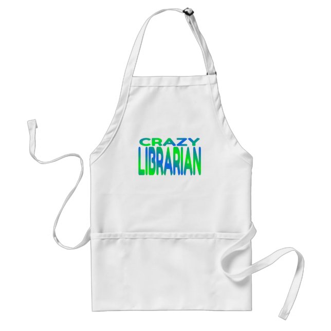 Crazy Librarian Standard Apron (Front)