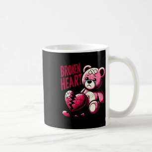 Crazy Love Hurt Broken Heart Pain Bear Valentine D Coffee Mug