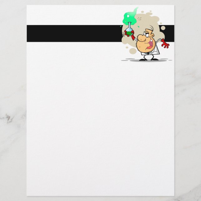 crazy mad scientist cartoon (Front)