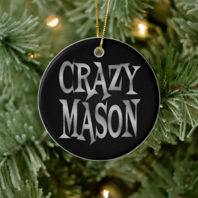 Crazy Mason Ceramic Ornament (Tree)