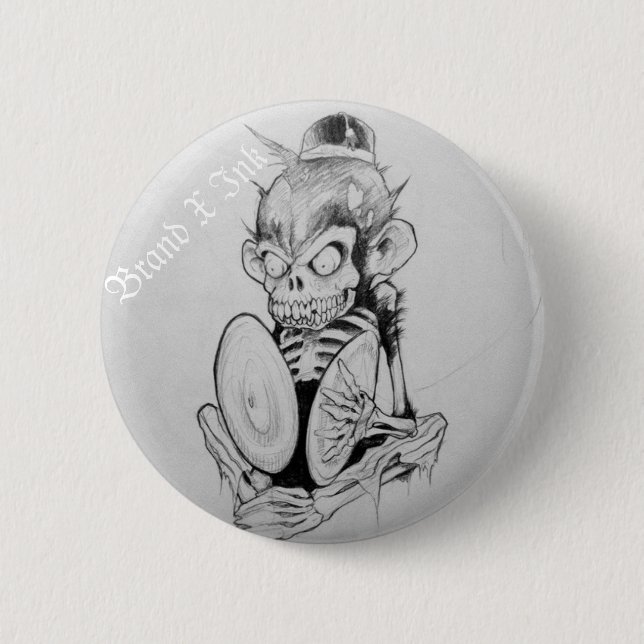 Crazy Monkey Button (Front)