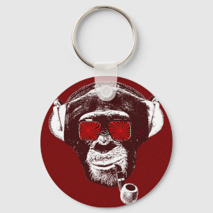 Crazy monkey key ring