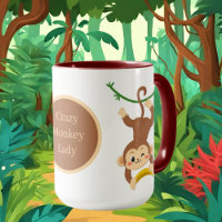 crazy monkey lady add text