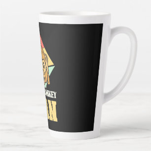 Crazy Monkey Man Latte Mug