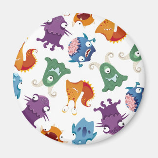 Crazy Monsters Fun Colourful Patterns for Kids Magnet