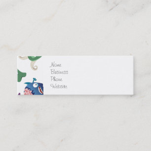 Crazy Monsters Fun Colourful Patterns for Kids Mini Business Card