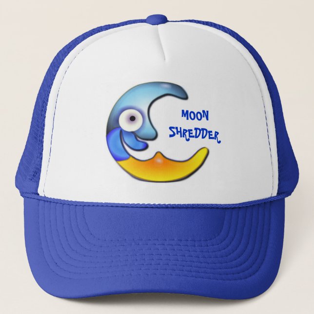 Crazy "MOON SHREDDER" Cartoon Cap (Front)
