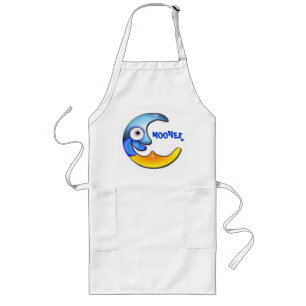 Crazy "Mooner" Cartoon Apron