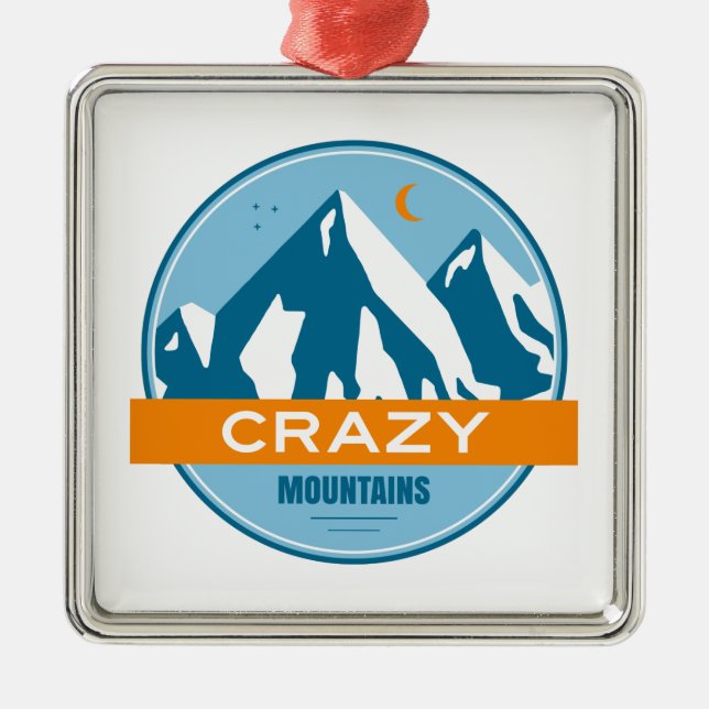 Crazy Mountains Montana Metal Ornament (Front)
